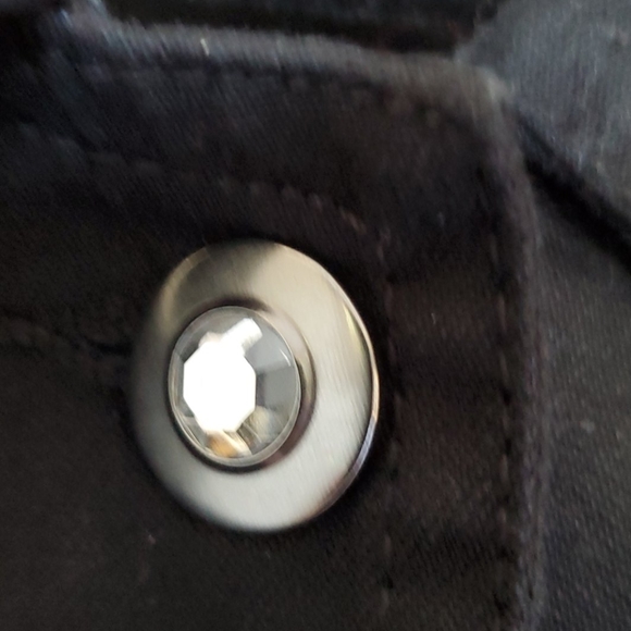 Black denim jean jacket - Picture 3 of 6